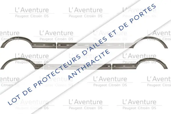 kit extension d’aile complet GRIS ANTHRACITE
