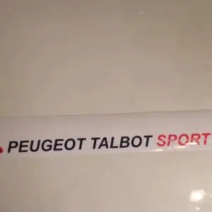Pare soleil 205 Peugeot sport Blanc (Port inclus)